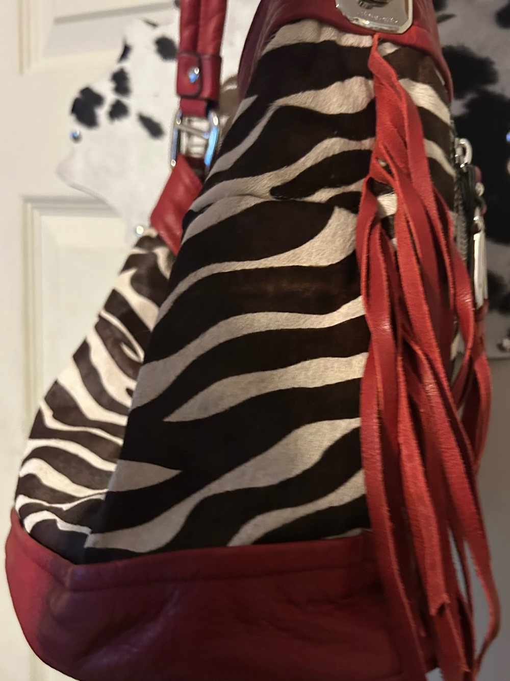 B. Markowsky, Zebra Print, Shoulder Bag - Picture 5 of 16